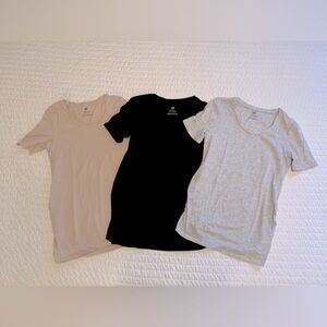H&M Mama- Bundle of 3 Maternity Tees- Small